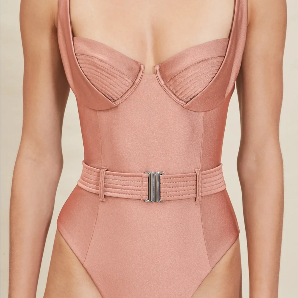 DEVON WINDSOR Pink One Piece Swimsuit